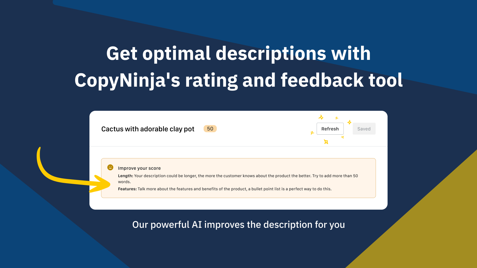 Feedback in CopyNinja App