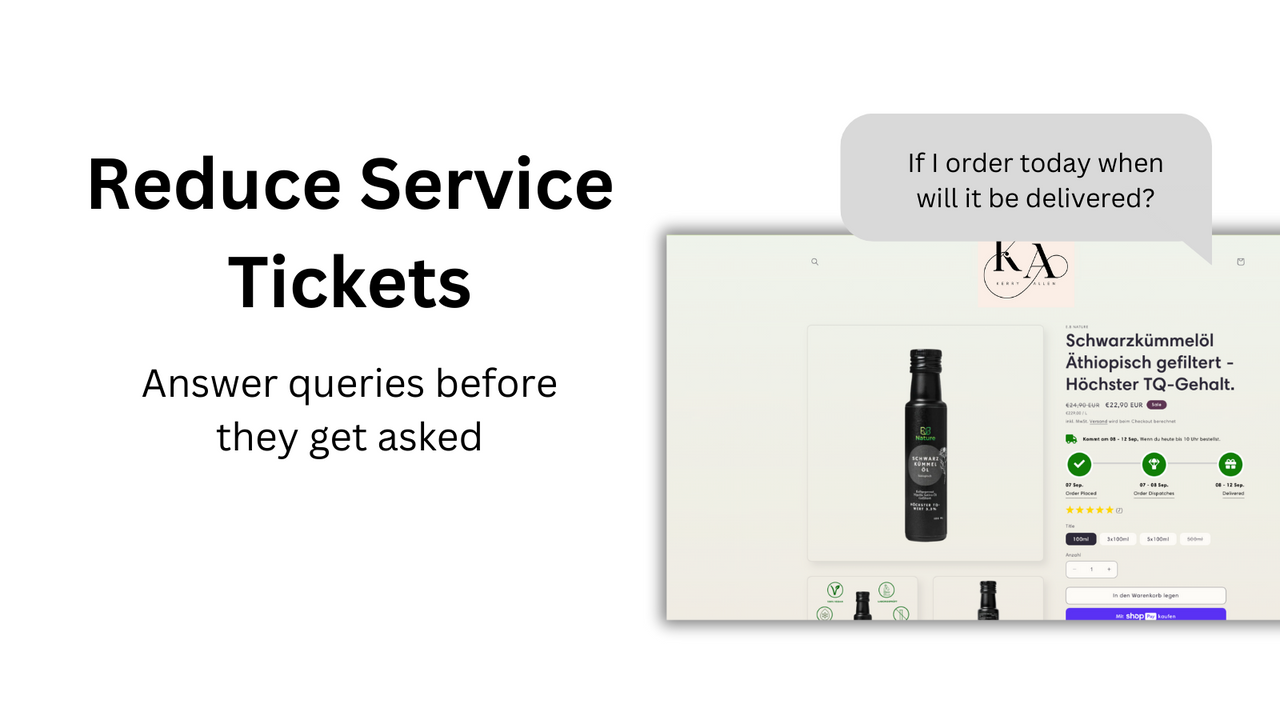 Delivery Estimation ‑ bysimpli - Add an estimated processing