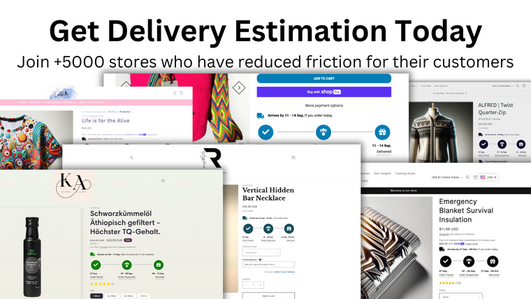 Delivery Estimation ‑ bysimpli Screenshot