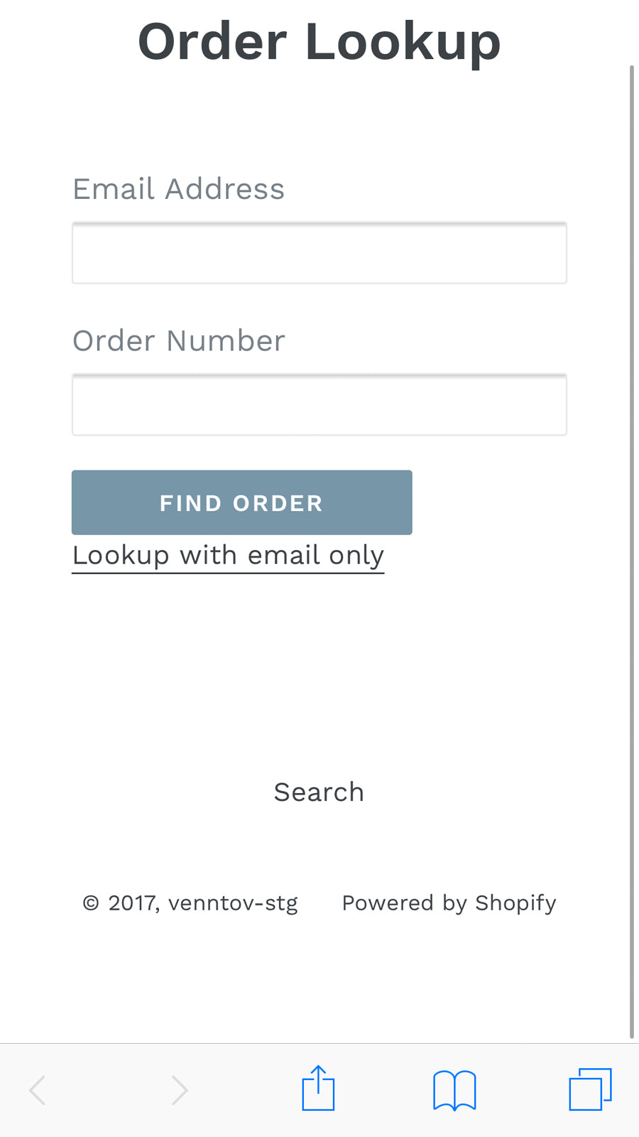 Order Lookup  venntov - Live order tracking for your customers