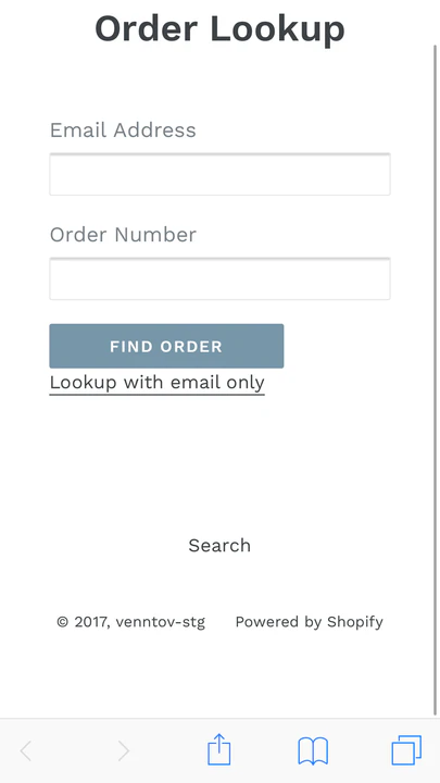 Interface simple et intuitive pour vos clients avec Order Lookup