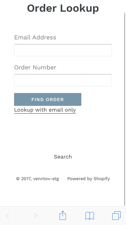 Interface simple et intuitive pour vos clients avec Order Lookup