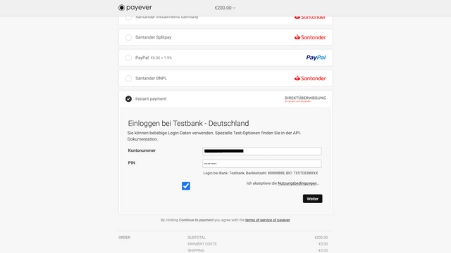 Pagamento Instantâneo - um serviço do Santander 