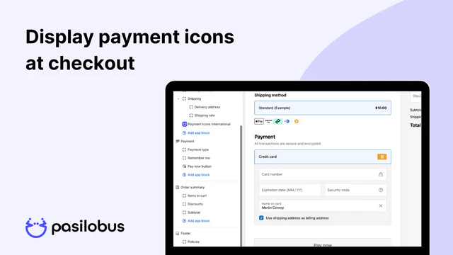 checkout block payment icons