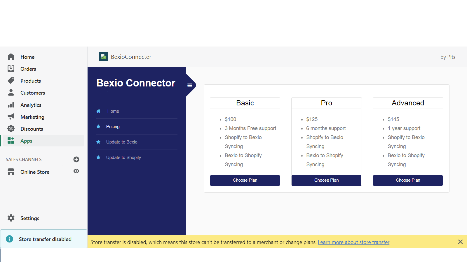 BexioConnecter Screenshot