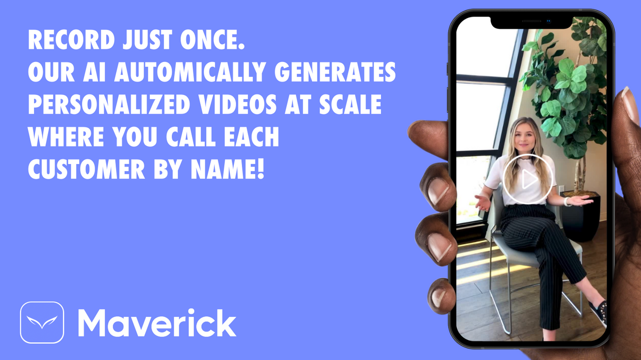 Maverick ‑ Personalized Videos - AI generated personalized videos at scale-  Delight & boost LTV | Shopify App Store