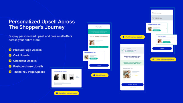 Personalisierte Upsells auf der gesamten Käuferreise.