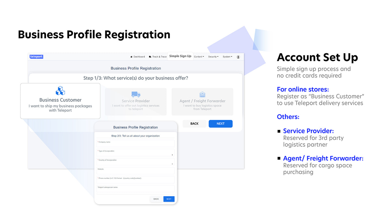 Business Profile Registration