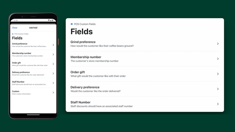 ShopFields: POS Custom Fields Screenshot