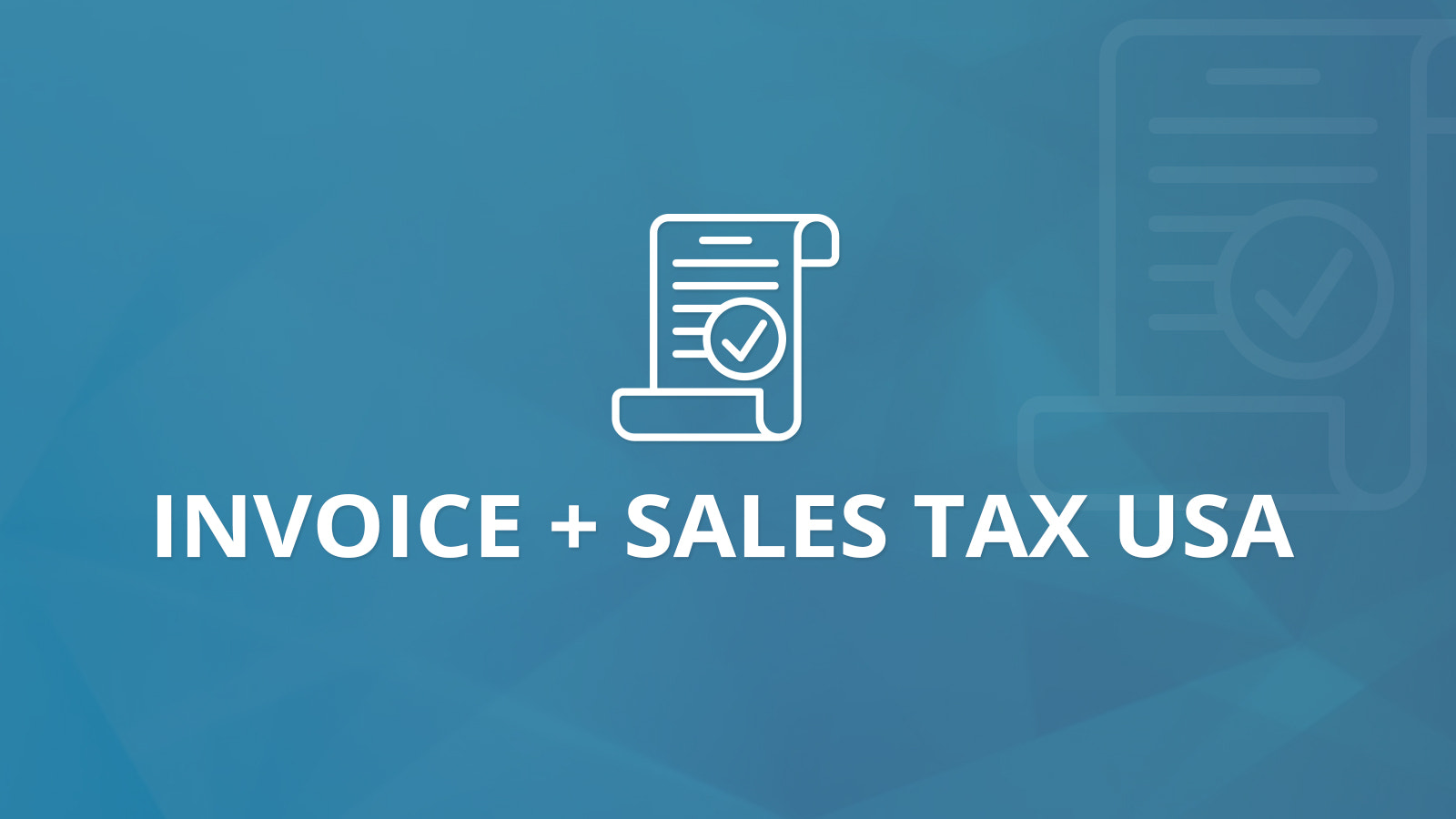 Invoice and Sales Tax USA