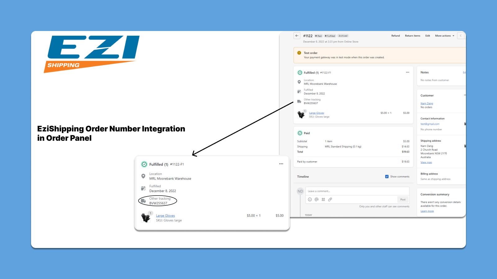 EziShipping Connector Screenshot