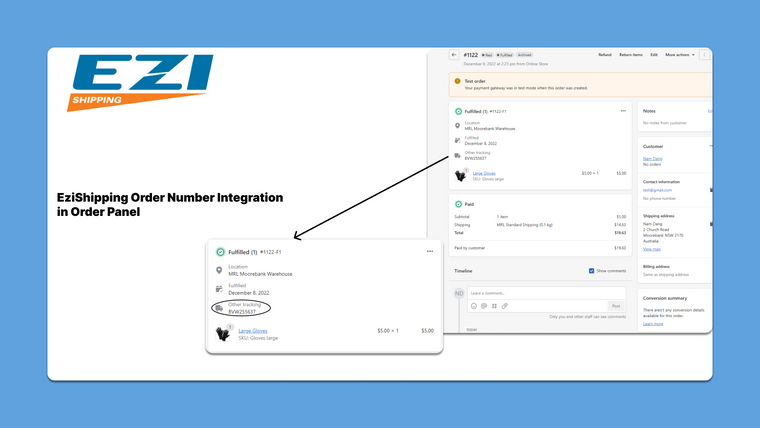 EziShipping Connector Screenshot