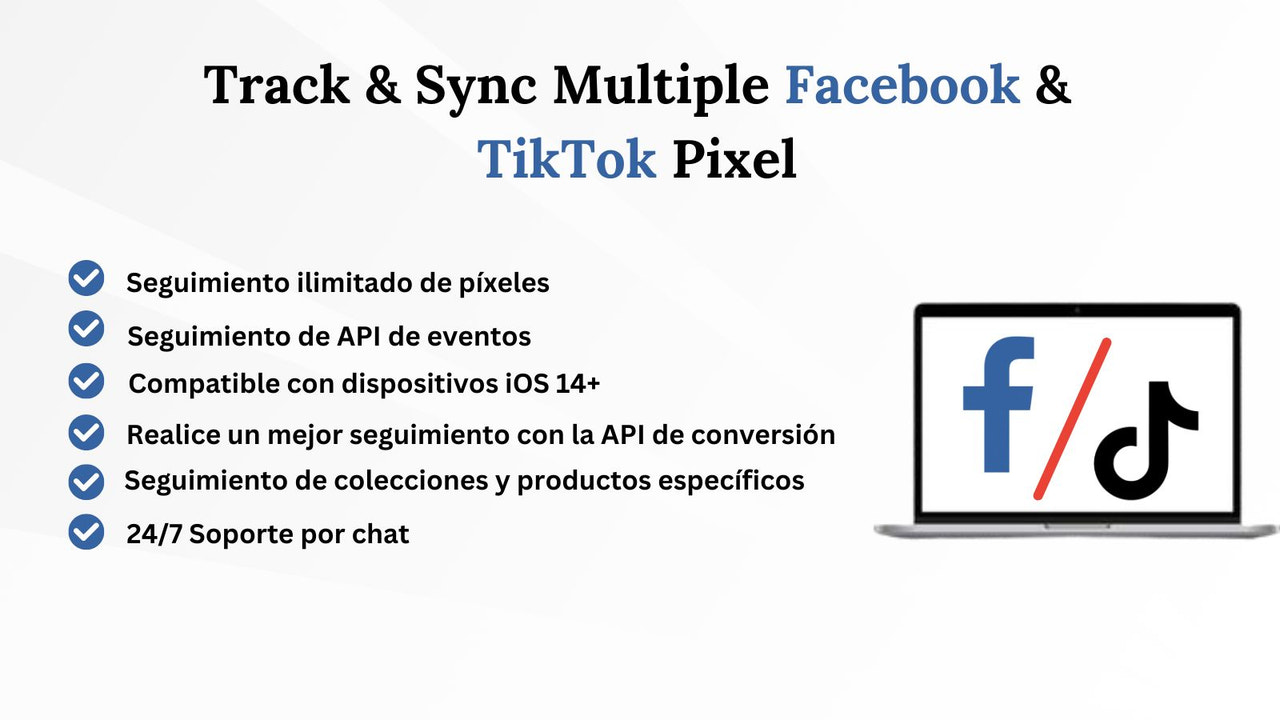 agregue varios píxeles de Facebook y Tiktok Pixel