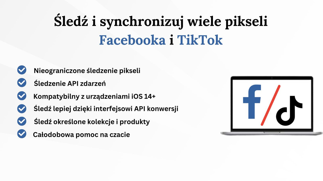 dodaj wiele pikseli Facebooka i Tiktok Pixel