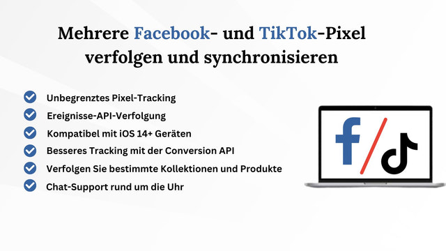 füge mehrere Facebook-Pixel und Tiktok-Pixel hinzu