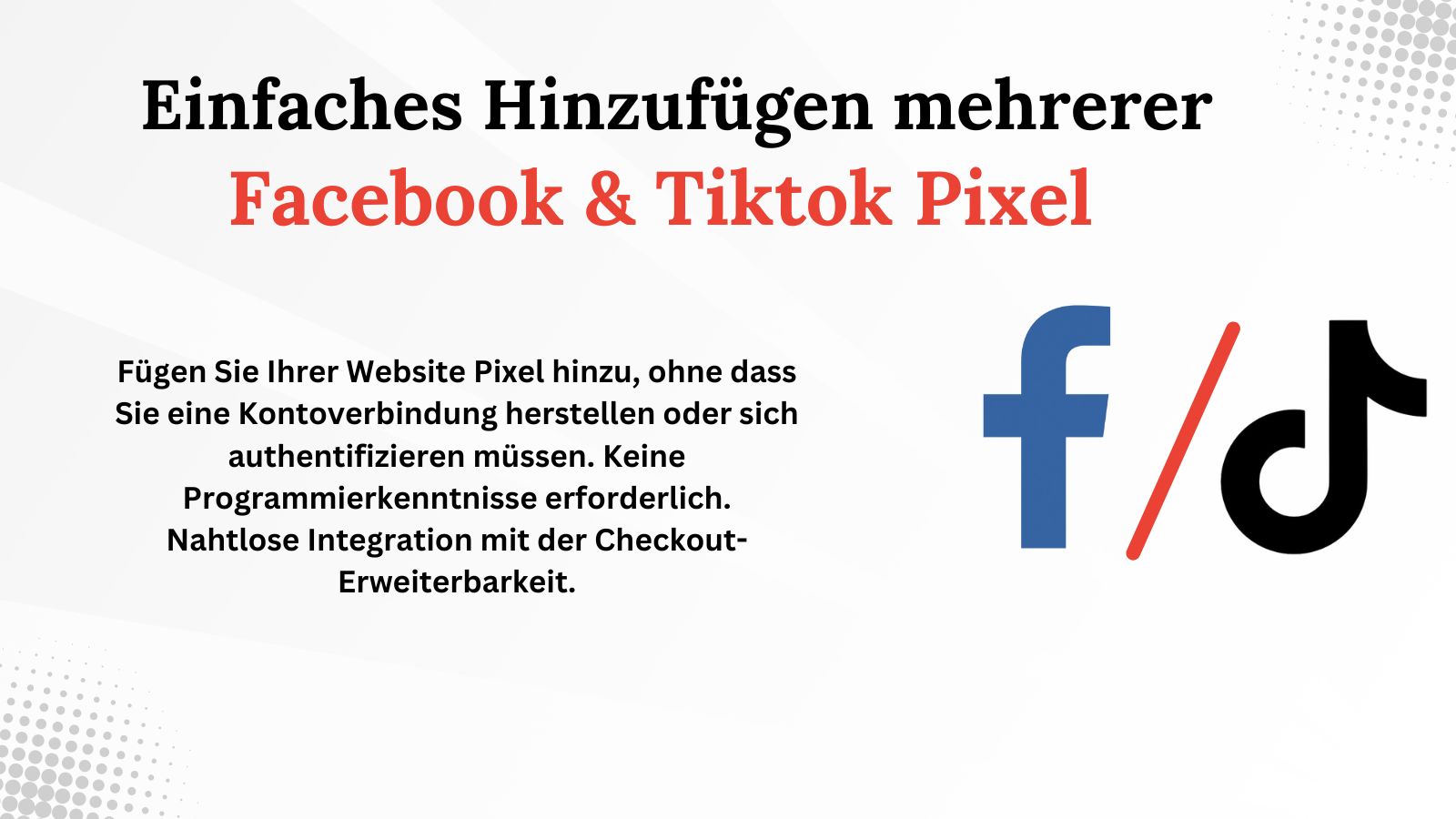 Facebook Pixel und TikTok Pixel