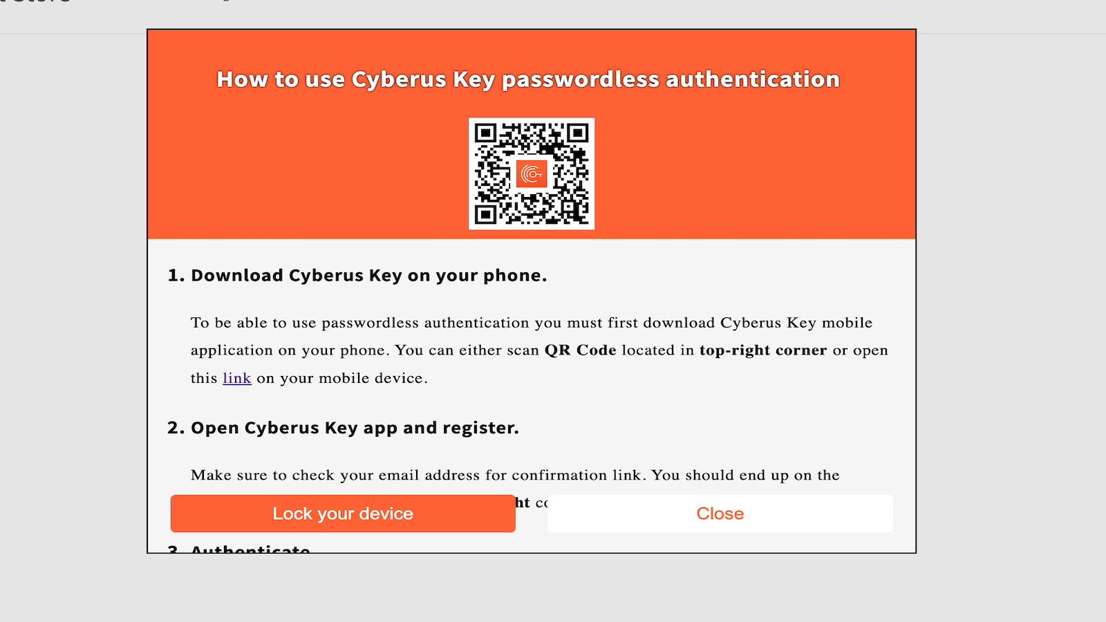 Cyberus Key Screenshot