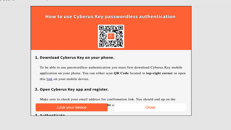 Cyberus Key Screenshot