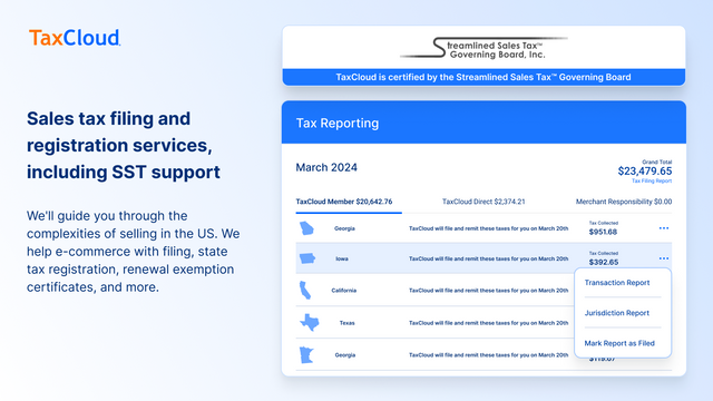 Shopify sales tax filing