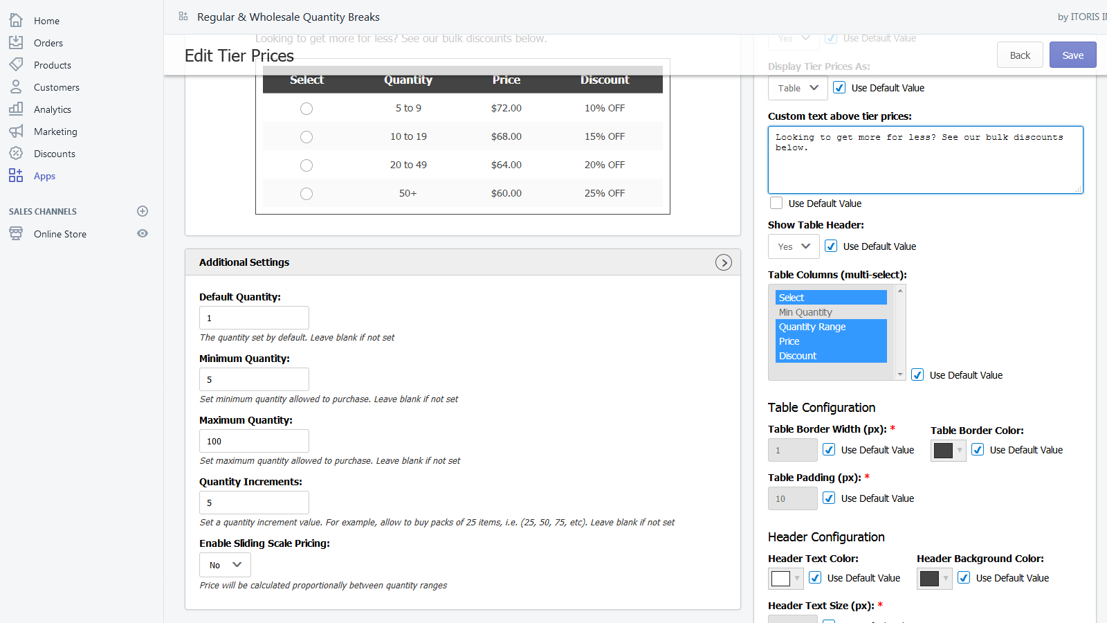 Configuraciones adicionales