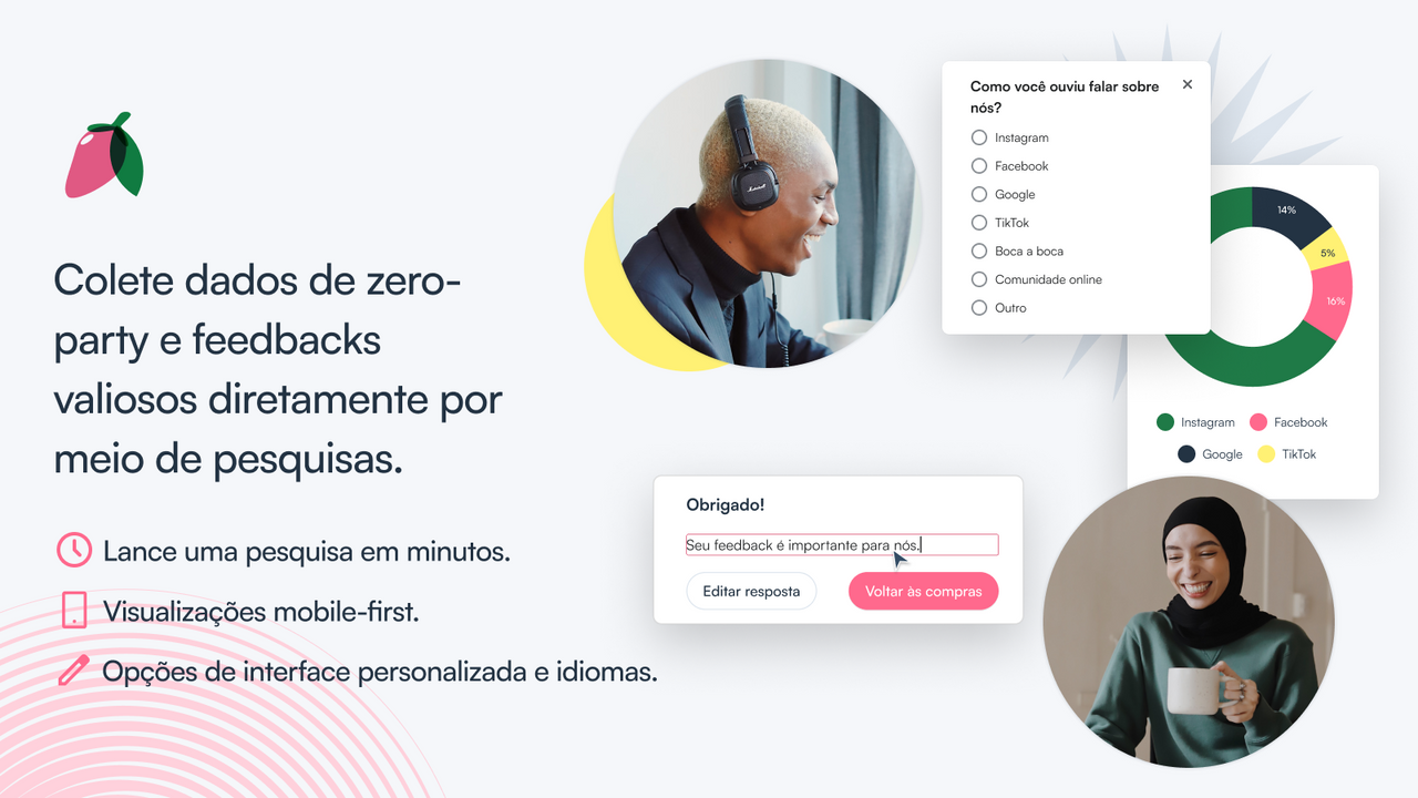 Colete dados e feedbacks valiosos com pesquisas zero-party.