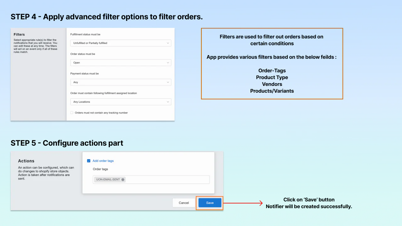 Filters and Actions