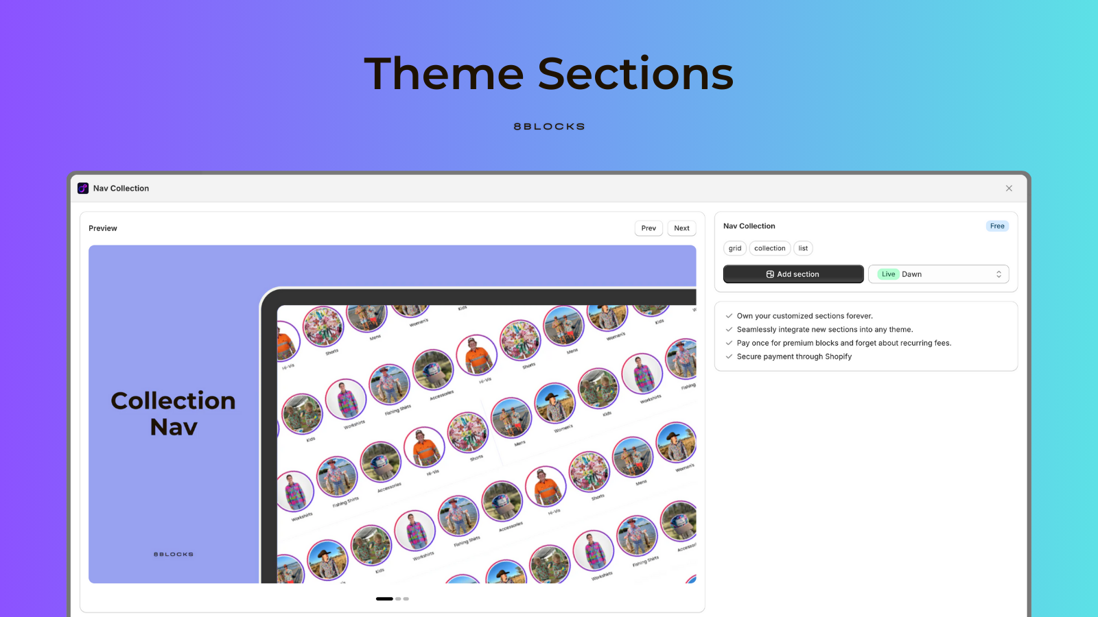 8Blocks ‑ Theme & Checkout Screenshot