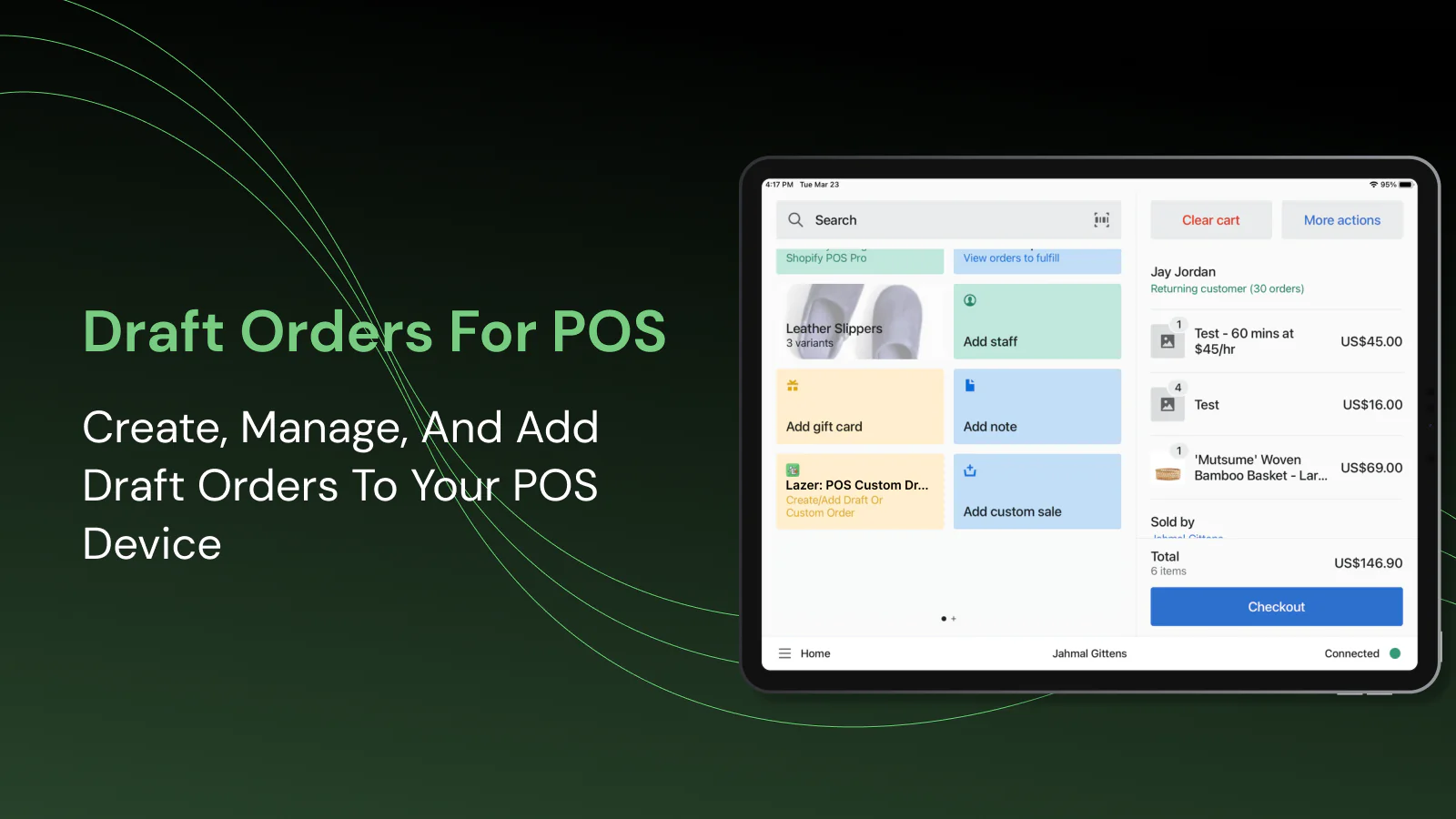 Commandes préliminaires pour POS - Tuile POS