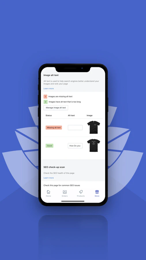 Easily manage your store's image alt text through SEO Manager