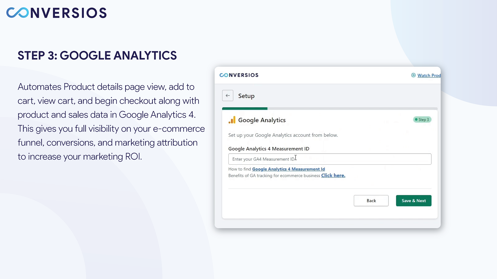 automatiza el seguimiento de comercio electrónico para Google Analytics 4