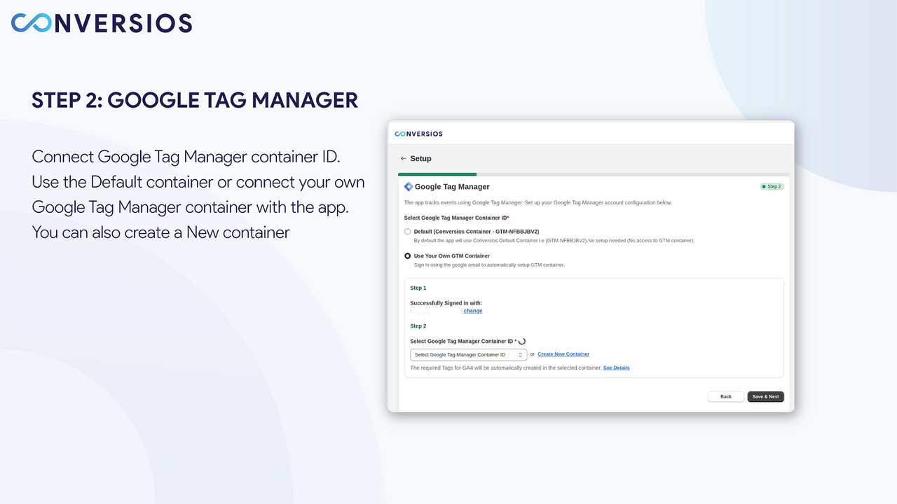 automatize a implementação baseada no gerenciador de tags do google