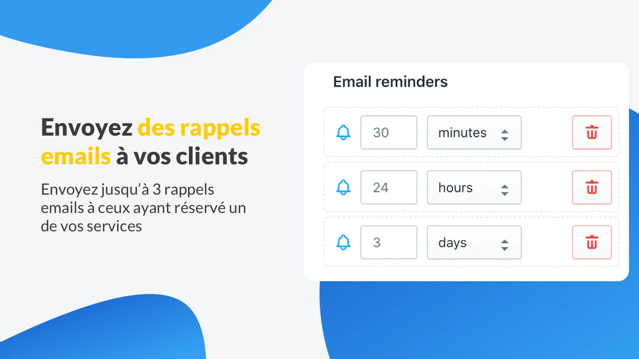 Envoyez des emails automatiques à vos clients