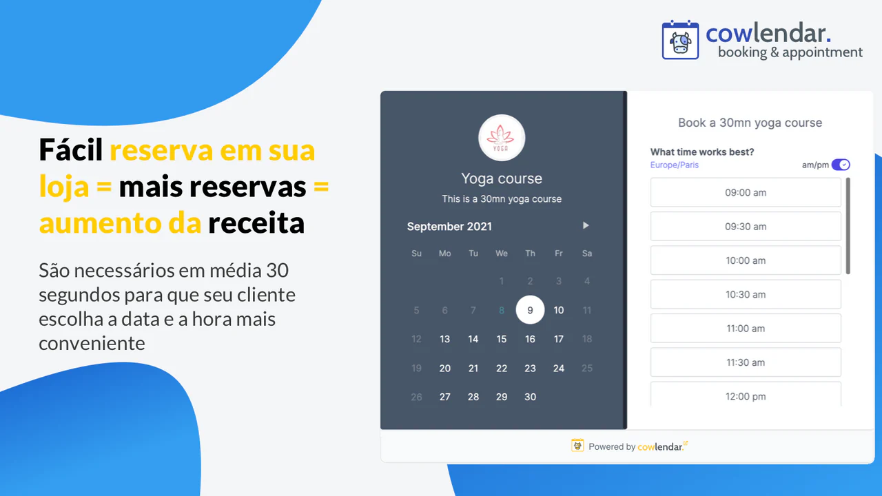 Fácil reserva em sua loja = mais reservas = aumento da receita