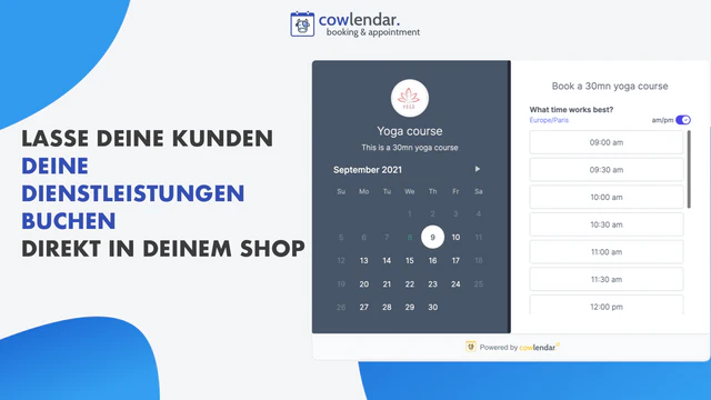 Lasse deine Kunden DEINE DIENSTLEISTUNGEN BUCHEN direkt in shop