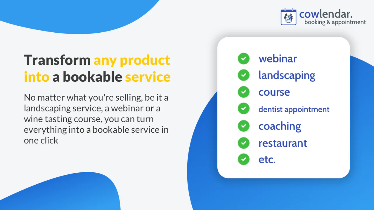 Cowlendar • Best Shopify app for bookings and appointments