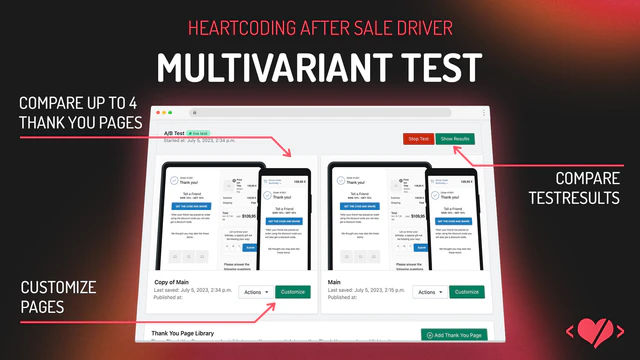 Teste A/B suas Páginas de Agradecimento uma contra a outra