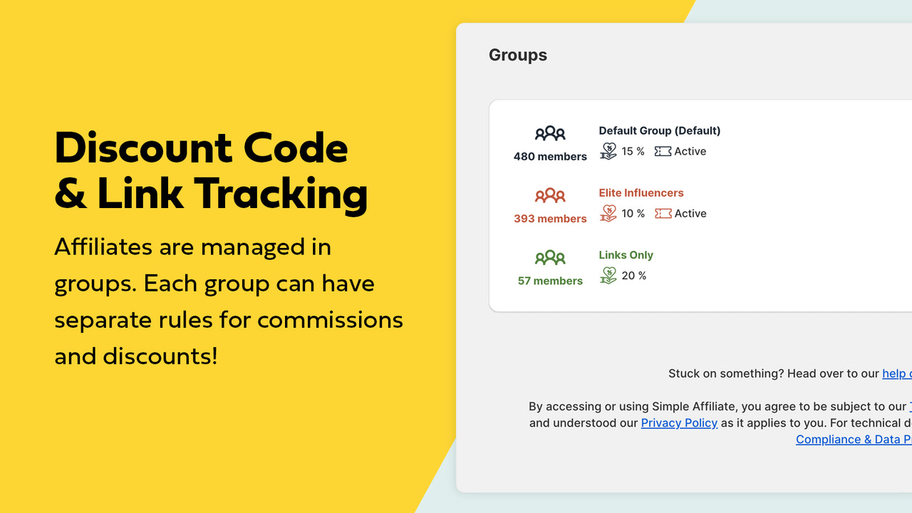 Rabatkode & link tracking