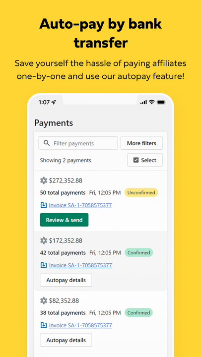 Simple Affiliate - Mobile Autopay