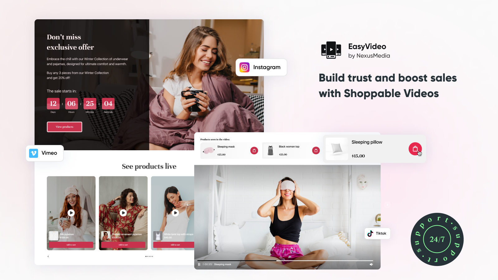 Bygg förtroende och öka försäljningen med Shoppable-videor