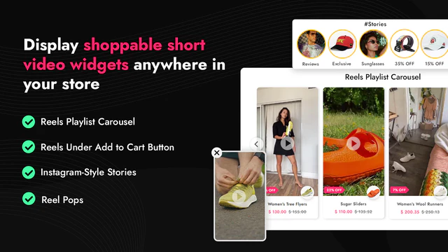 Short Videos Carousel - ReelUp