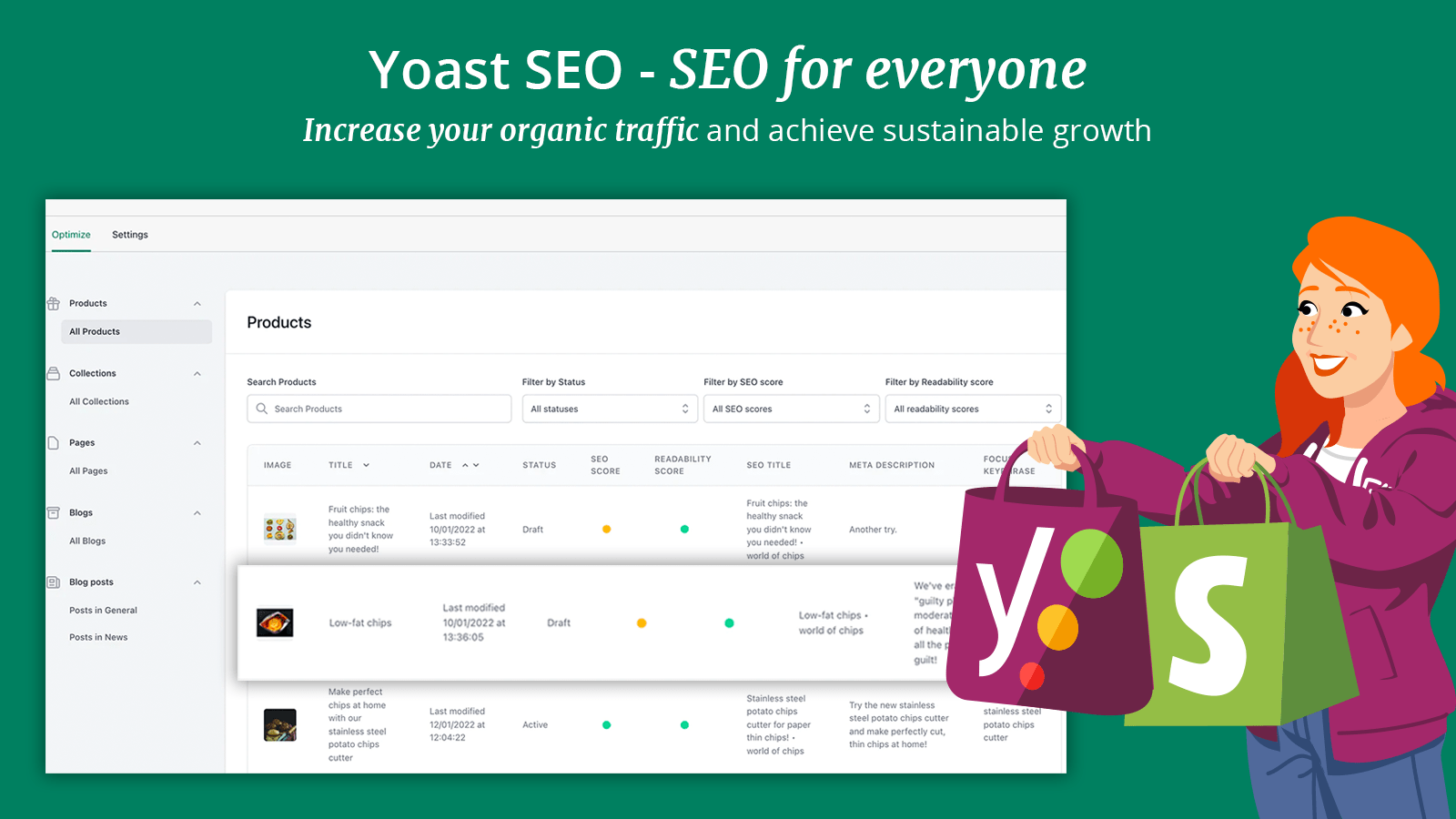 Yoast SEO ‑ SEO for everyone - Increase organic traffic, technical SEO & get rich results! | Shopify App Store