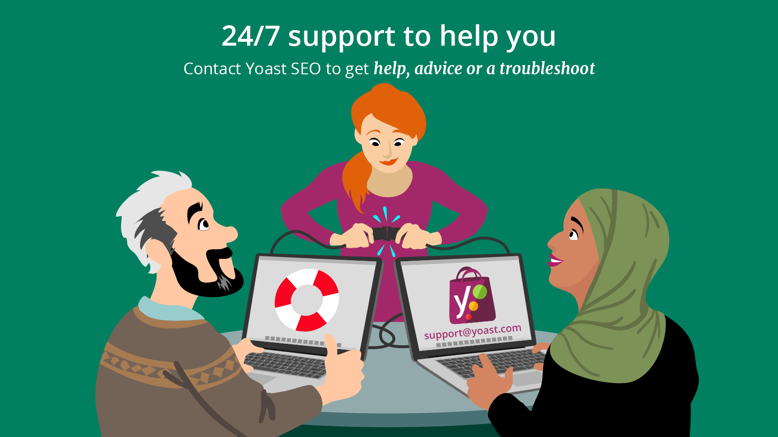 Get 24/7 support with Yoast SEO