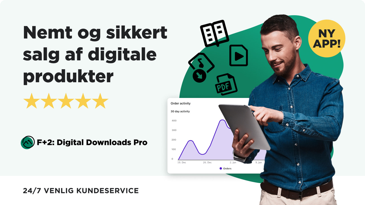 nemt og sikkert salg af digitale produkter