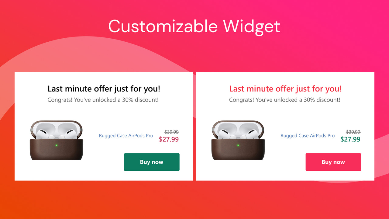 upsell na checkout voor shopify - widget