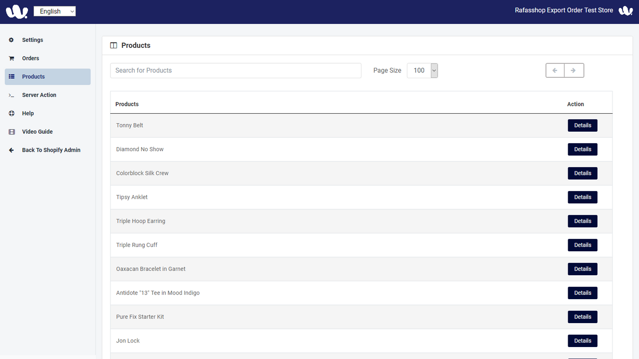 Configuración del producto