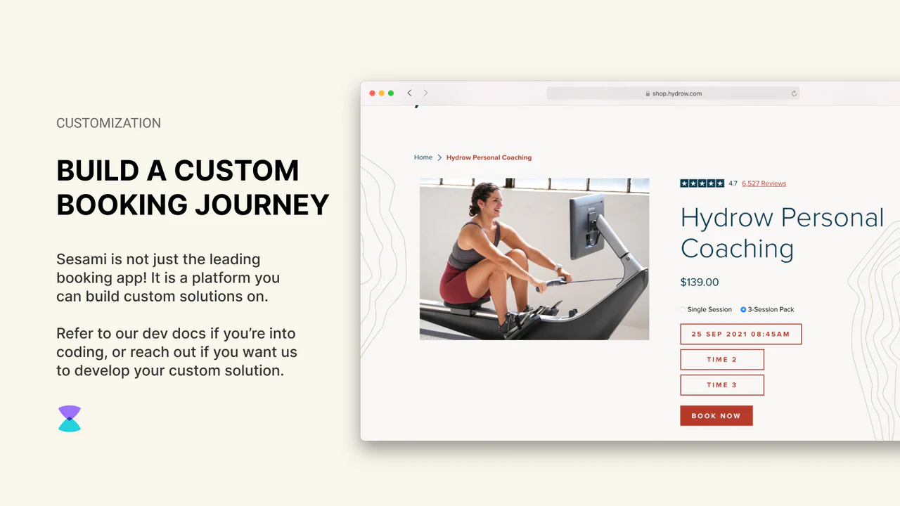 Sesami Shopify Customiztion Customer Journey