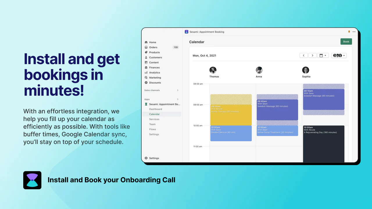 Sesami: Appointment Booking - Shopify booking app for appointments
