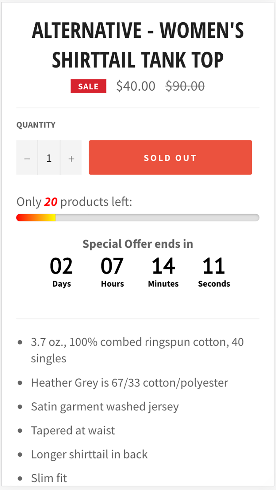 Product Countdown Pro Screenshot