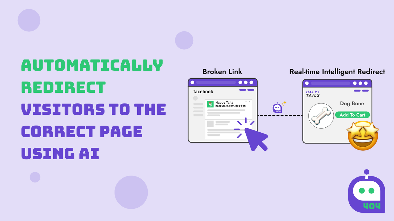 Automatically redirect visitors to the correct page using AI