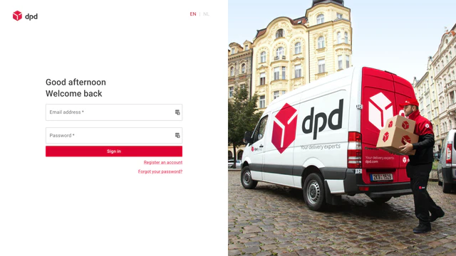 Connectez-vous pour gérer facilement vos expéditions DPD.